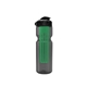 a smoke bottle & black lid & translucent green infuser champion - 28 oz transparent bottle with flip lid and large infuser