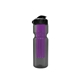 a smoke bottle & black lid & translucent violet infuser champion - 28 oz transparent bottle with flip lid and large infuser