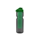 a smoke bottle & green lid & translucent green infuser champion - 28 oz transparent bottle with flip lid and large infuser