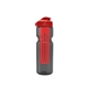 a smoke bottle & red lid & translucent red infuser champion - 28 oz transparent bottle with flip lid and large infuser