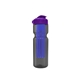 a smoke bottle & violet lid & translucent blue infuser champion - 28 oz transparent bottle with flip lid and large infuser