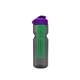 a smoke bottle & violet lid & translucent green infuser champion - 28 oz transparent bottle with flip lid and large infuser