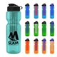 a group of champion - 28 oz transparent bottle with flip lid and large infuser