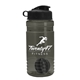 a smoke bottle & black lid & black mixing ball groove 20 oz tritan(tm) shaker bottle with flip lid and mixing ball