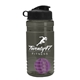 a smoke bottle & black lid & violet mixing ball groove 20 oz tritan(tm) shaker bottle with flip lid and mixing ball