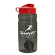 a smoke bottle & red lid & black mixing ball groove 20 oz tritan(tm) shaker bottle with flip lid and mixing ball