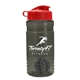a smoke bottle & red lid & gray mixing ball groove 20 oz tritan(tm) shaker bottle with flip lid and mixing ball