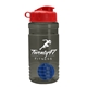 a smoke bottle & red lid & royal blue mixing ball groove 20 oz tritan(tm) shaker bottle with flip lid and mixing ball