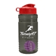 a smoke bottle & red lid & violet mixing ball groove 20 oz tritan(tm) shaker bottle with flip lid and mixing ball