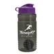 a smoke bottle & violet lid & black mixing ball groove 20 oz tritan(tm) shaker bottle with flip lid and mixing ball
