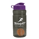 a smoke bottle & violet lid & orange mixing ball groove 20 oz tritan(tm) shaker bottle with flip lid and mixing ball
