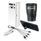 aerial view a black celebration 4- piece thank you gift set, image 1 of 2