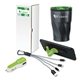 aerial view a lime celebration 4- piece thank you gift set, image 1 of 2