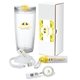 aerial view a yellow applaud 4- piece welcome gift set, image 1 of 2