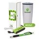 aerial view a lime splendid 5- piece welcome gift set, image 1 of 2