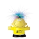 aerial view a yellow feel great silly hair talking stress ball, image 1 of 2