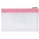 a pearl white / baby pink the pearl tote cosmetic bag