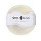 aerial view a transparent clear achiever pencil sharpener eraser, image 1 of 2