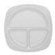 aerial view a translucent frost childrens portion plate, image 1 of 2