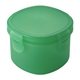 aerial view a translucent green snack - in(tm) polyprolylene food container, image 1 of 2