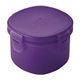 aerial view a translucent purple snack - in(tm) polyprolylene food container, image 1 of 2