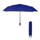 aerial view a royal blue 38 arc clipper compact telescopic umbrella, image 1 of 2