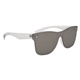aerial view a clear outrider mirrored malibu sunglasses, image 1 of 4