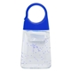 aerial view a clear with blue cap with matching moisture beads 1.35 oz hand sanitizer with color moisture beads, image 1 of 4