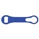 a blue dog bone powder coated bottle opener w / pour spout remover