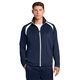 aerial view a true navy/ white sport - tek(r) tricot track jacket - colors, image 1 of 6