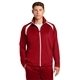 aerial view a true red/ white sport - tek(r) tricot track jacket - colors, image 1 of 6