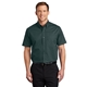aerial view a dark green/ navy port authority(r) short sleeve easy care shirt - colors, image 1 of 5