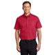 aerial view a red/ light stone port authority(r) short sleeve easy care shirt - colors, image 1 of 5