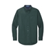 aerial view a dark green/ navy port authority(r) extended size long sleeve easy care shirt - colors, image 1 of 5