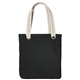 a black/ charcoal port authority(r) allie tote