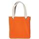 a bright orange/ chocolate port authority(r) allie tote