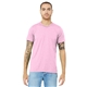 aerial view a lilac triblend bella+canvas (r) unisex triblend short sleeve tee, image 1 of 6