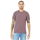 aerial view a orchid triblend bella+canvas (r) unisex triblend short sleeve tee, image 1 of 5
