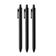 a black (black ink) soft touch gel tip jotter pens - multicolor magic