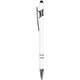 a white iwriter(r) exec - stylus soft touch rubberized metal ball point pen