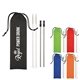 a group of 2- pack stainless steel straw kit