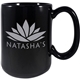 aerial view a black usa 15 oz el jefe ceramic mug, image 1 of 2