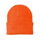 a neon orange port authority(r) knit cap