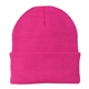 a neon pink glo port authority(r) knit cap