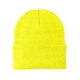 a neon yellow port authority(r) knit cap