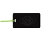 a black tag & lime strap two color luggage tag