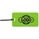 a lime tag & black strap two color luggage tag