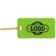 a lime tag & orange strap two color luggage tag