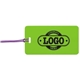 a lime tag & purple strap two color luggage tag