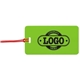a lime tag & red strap two color luggage tag
